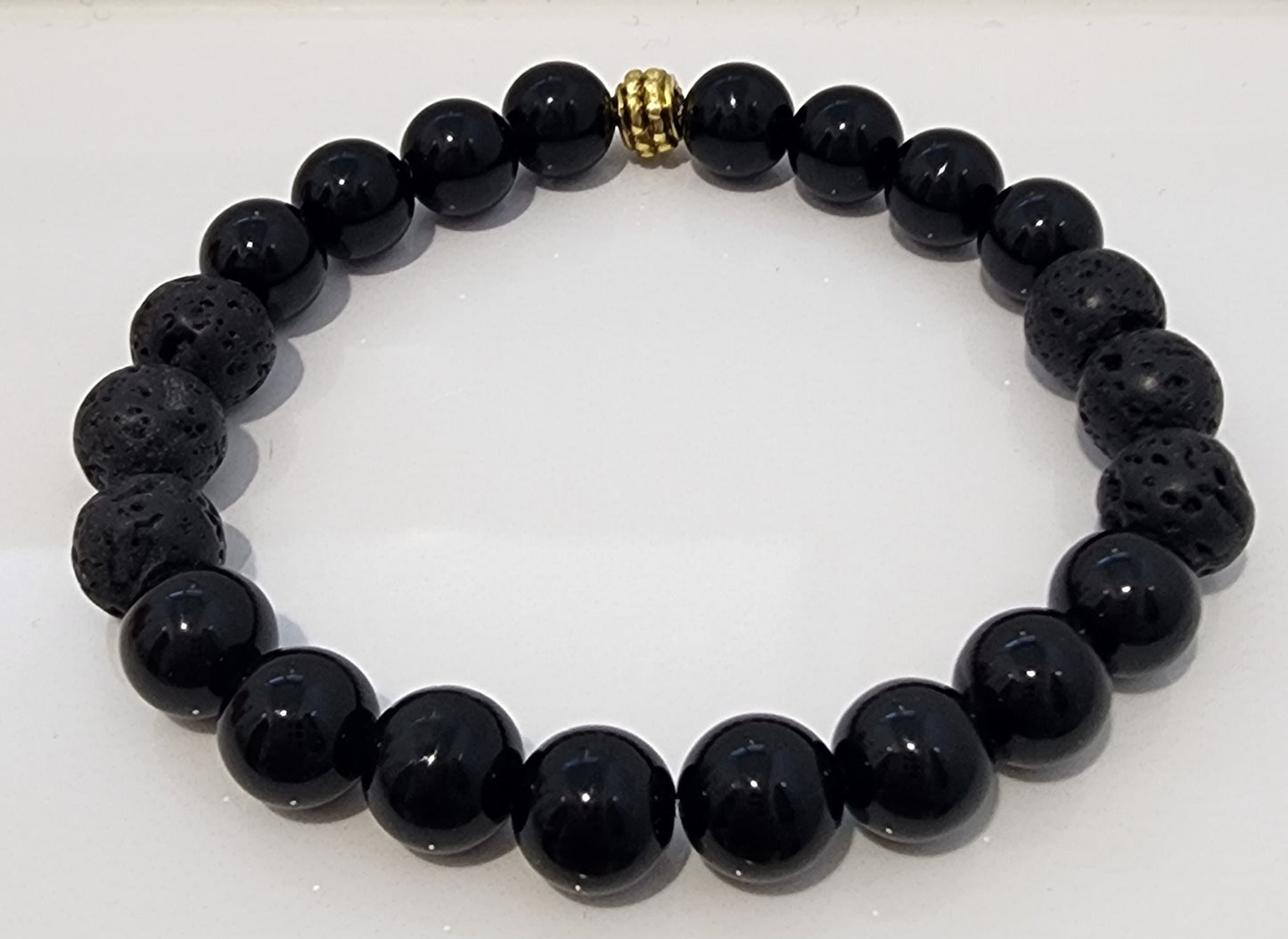 Black Onyx Aromatherapy Diffuser Bracelet